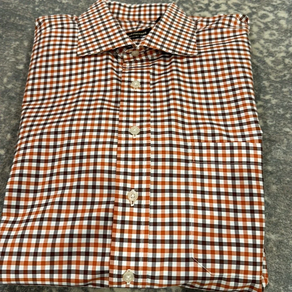 PAUL STUART MENS CHECKED SHIRT 16 1/2 X 34 - Picture 9 of 9